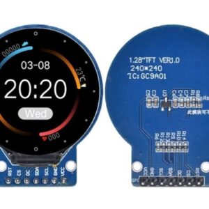 1.28″ Round TFT LCD GC9A01 240×240 4-Wire SPI DC 2.8 to 5V