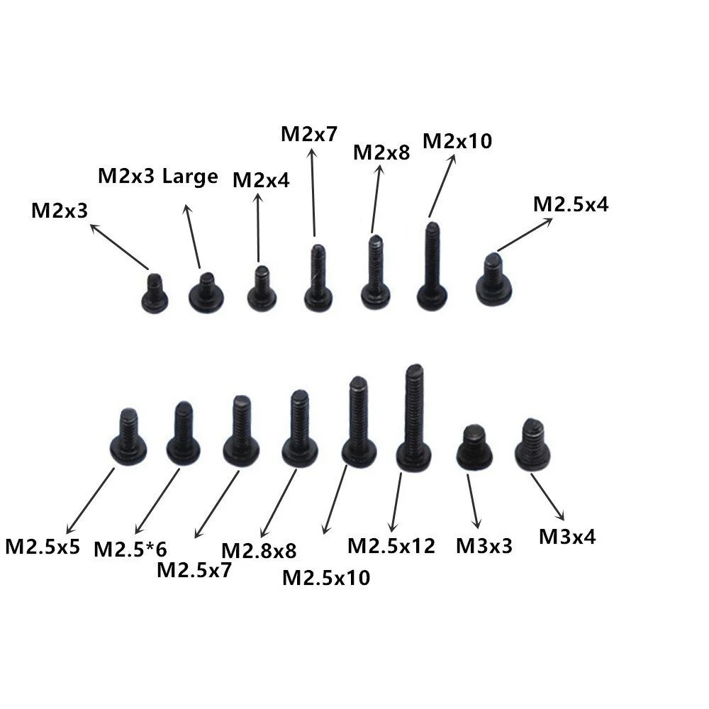 150pcs M2 M2.5 M3 Screws Kit for Laptop