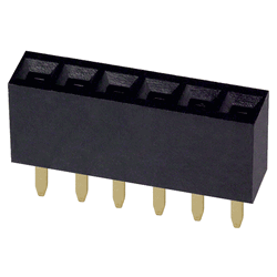 Female Header 6-Pin Straight 2.54mm