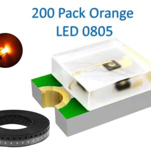 0805 SMD 200pcs Orange LED Light Emitting Diodes prototype Raspberry Pi