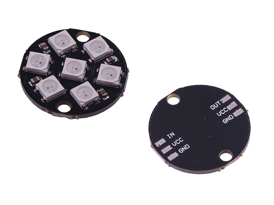 7-Bit WS2812 5050 RGB LED Ring 11.5mm